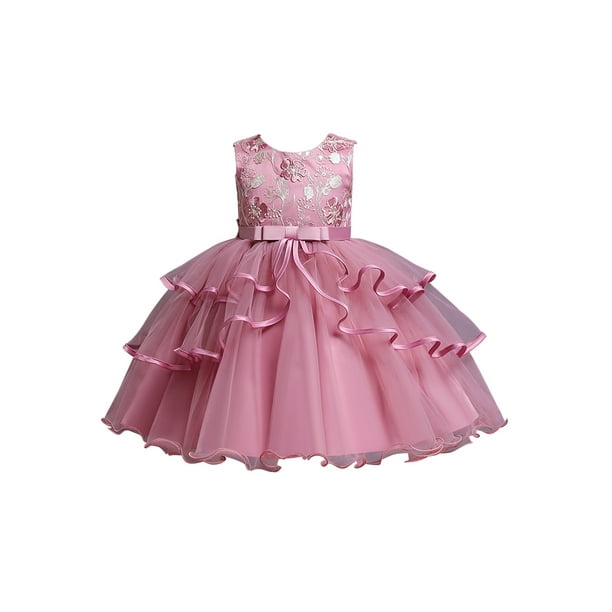 Flower Girl Lace Tutu Dress Toddler Baby Birthday Wedding Princess Pageant Party